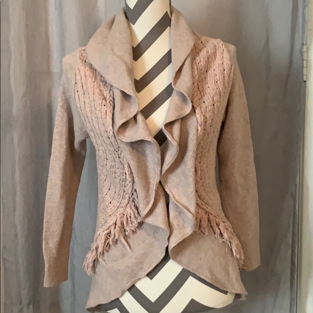 Anthropology Knotted and Knitted Cardigan Size: M
